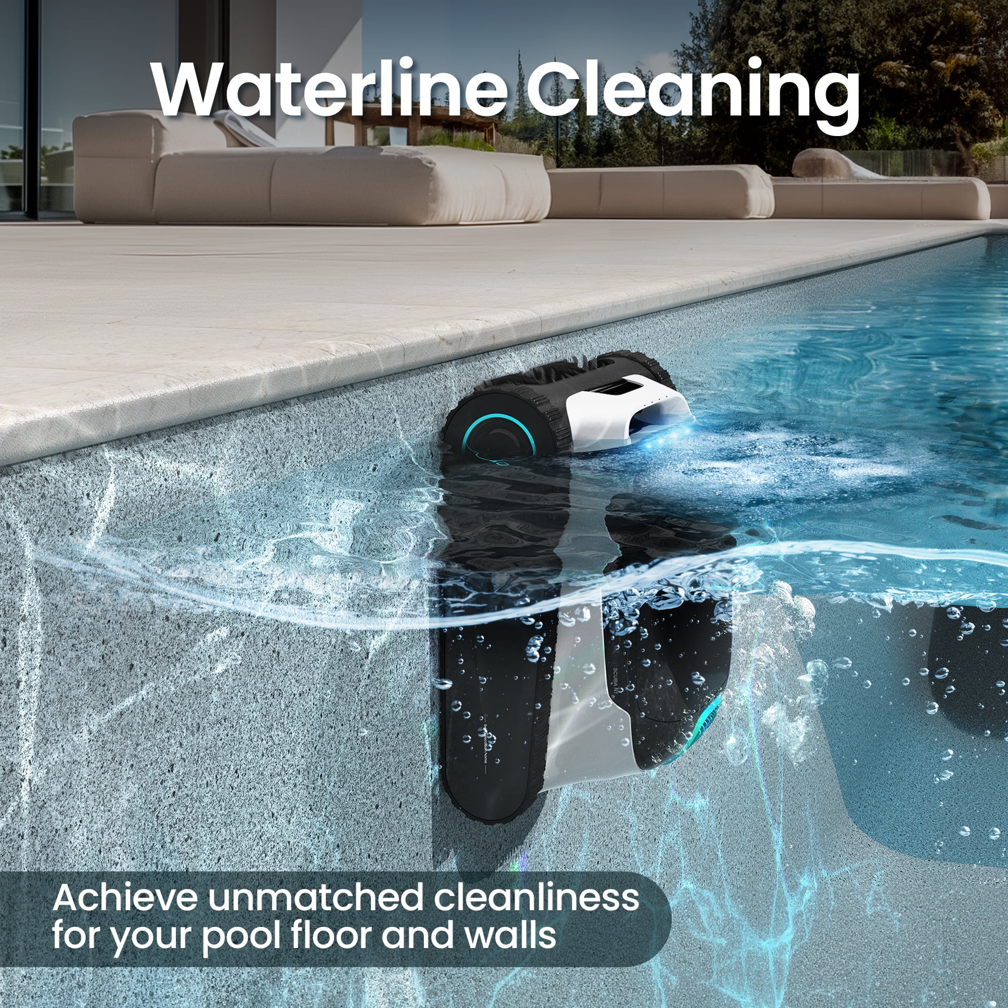 Aiper Scuba N1 Plus Automatic Pool Cleaner, Cordless Robotic Pool Cleaner for In-Ground Pools w/ MicroMesh™ Filtration, Caterpillar Treads & Mobile App
