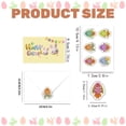 thumbnail image 3 of 12 Pack Easter Cards with Envelopes & Stickers, Happy Easter Greeting Cards Cartoon Bunny Card for Classroom Exchange, Spring Colorful Eggs Bunny Blank Card Holiday Supplies (Mix Color B), 3 of 4