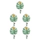 thumbnail image 1 of Cateissary Ganchos metálicos con forma de hoja de hierro para colgar en la pared D verde 5Conjunto, 1 of 6