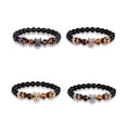thumbnail image 4 of Stone Man Bracelet Portable Decorative Replacing Elastic Glossy Replacement Smooth Easy Matching Bangle Jewelry Ornament Birthday Gift Gold, 4 of 6
