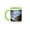 Green/White, variant on 3drose, Capitol Building, Autumn Trees, Washington Dc, Usa - Us09 Ssm0046 - Scott T. Smith, 11oz Two-tone Black Mug