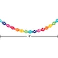 thumbnail image 4 of Ruffled Rainbow Tissue Garland Party Banner, 10' by Way to Celebrate, 4 of 6
