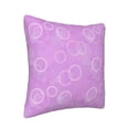 thumbnail image 2 of ZNDUO Square Home Decorative Throw Pillows, Corduroy Dreamy Purple Bubble Pattern Couch Pillows, Throw Pillows for Bed, 20"x20", 2 of 8