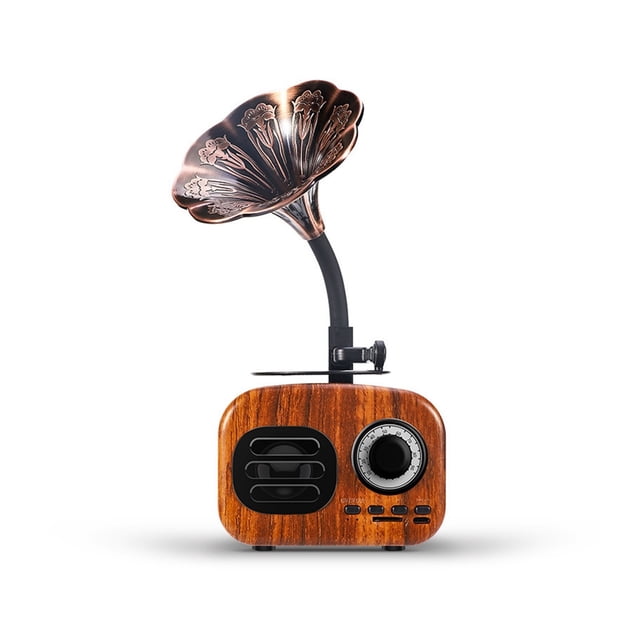 Bluetooth Speaker Retro Wood Portable Box Wireless Mini speaker Outdoor for Sound System TF FM Radio Music MP3 Subwoofer ,High Sound