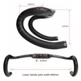 thumbnail image 4 of TOSEEK UD Carbon Fiber Texture Road Bike Handlebar, Size: 440mm (UD Matte), 440mm, 4 of 6