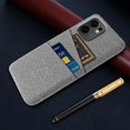 thumbnail image 5 of For Oppo Reno13 F 5G Case Cloth + Hard PC Phone Cover with Dual Card Slots -, 5 of 5