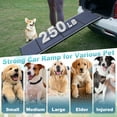 thumbnail image 3 of Lilypelle Dog Ramp for Car, Extra 63" Long x 17.7" Wide Folding Portable Pet Ramp, Non-Slip Soft Rug Dog Stairs for Large Medium Dogs Up to 250LB, Sturdy Safe Dog Outdoor Steps for Car, SUV, Truck, 3 of 8