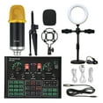 thumbnail image 3 of Professional Studio Condenser Microphone Bundle WXH1000 Mic Kit With Live Sound Card Wireless Karaoke, 3 of 7