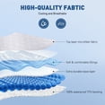 thumbnail image 3 of Protector de Colchón Impermeable Tamaño Individual, Colchón de Tela Transpirable 3D, Cubierta de Cama Refrescante Suave y Silenciosa, Bolsillo Profundo de 8''-21'' Lavable a Máquina, 3 of 7