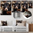 thumbnail image 4 of Designart "Bovine Majesty" Animals Metal Art Living Room, 4 of 5