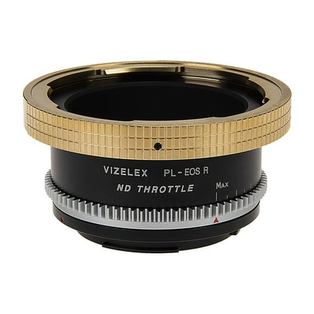 Vizelex ND Throttle Lens Mount Adapter - Arri PL (Positive Lock) Mount Lens to Canon RF Mount Mirrorless Camera Body with Built-In Variable ND Filter (1 to 8 Stops)