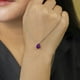 thumbnail image 4 of Collar con colgante deslizante JeenMata Amatista 1,5 TCW Oro Blanco, 4 of 6