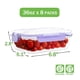 thumbnail image 2 of Pack de 8 Contenedores de Vidrio HOMBERKING para Alimentos 1040 ml a Prueba de Fugas, 2 of 7