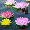 thumbnail image 4 of Artificial Water Lilies Flower Plastic Floral Centerpiece Simulation Water Lilies, 4 of 13