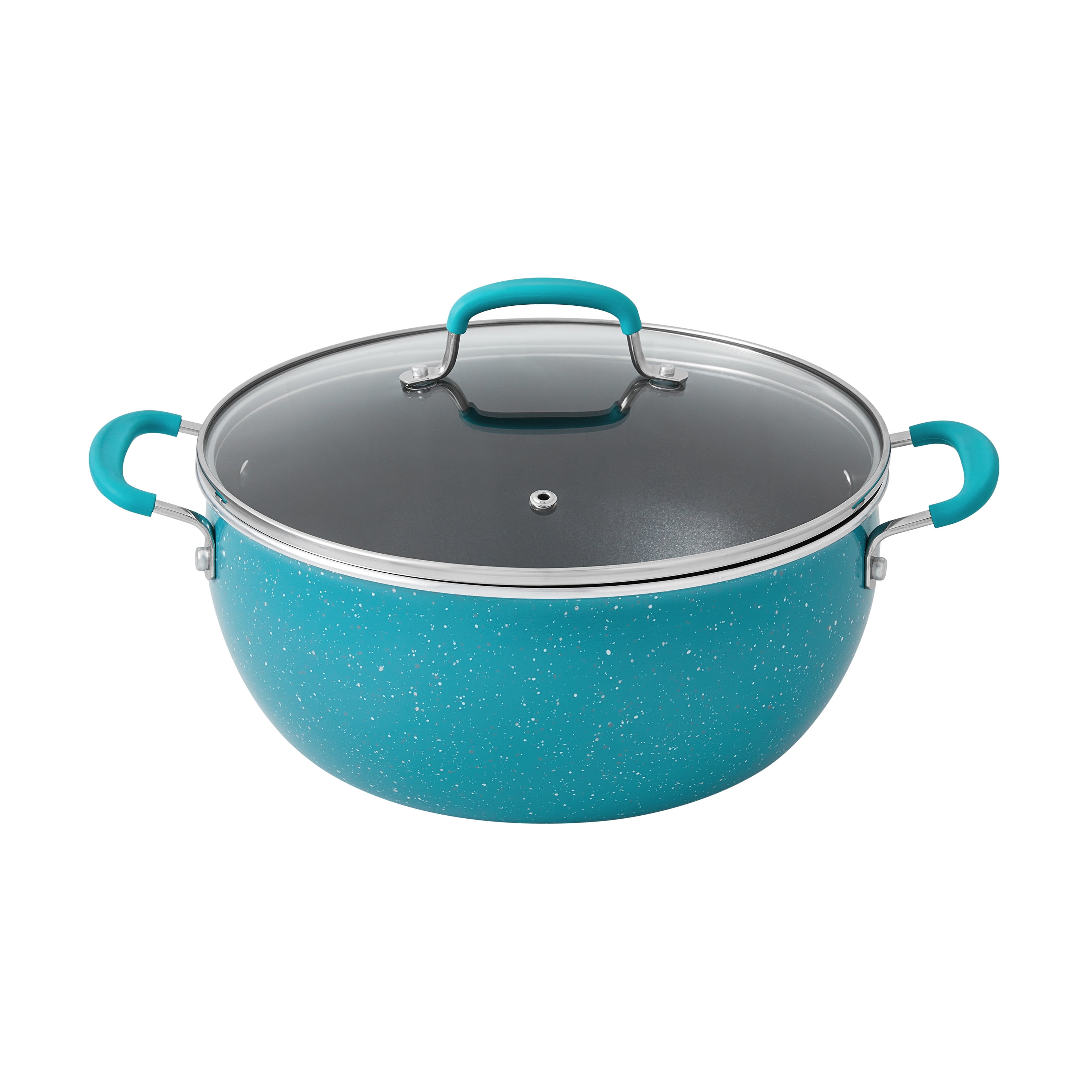 The Pioneer Woman Vintage Speckle Turquoise Cookware Set, 17 Piece