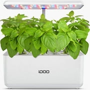 iDOO Hydroponics Growing System, Indoor Herb Garden Starter Kit with LED Grow Light, Smart Garden Planter for Home Kitchen, Automatic Timer Germination Kit, Height Adjustable (7 Pods)