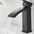thumbnail image 5 of ANGELES HOME Waterfall Bathroom Sink Faucet Vessel Sink Faucet, Single Handle Bathroom Faucet 1 Hole Bowl Lavatory Vanity Faucet, Matte Black, 5 of 7
