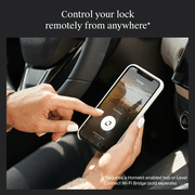 Level Lock Smart Lock - Touch Edition, Keyless Entry Using Touch, a Key Card, or Smartphone. Bluetooth Enabled, Works with Apple HomeKit - Satin Nickel