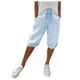 thumbnail image 1 of Pantalones capri elásticos para mujer - Pantalones informales con bolsillos grandes - Tejido suave de terciopelo dorado - Cintura alta - Tallas S-XXL - Lavado a mano/a máquina, 1 of 5