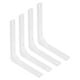 thumbnail image 1 of Uxcell 4Pcs Soportes de Estante Flotante, Soportes de Estante de Pared de Alta Resistencia de 5 x 6 Pulgadas, Soportes de Ángulo de Acero para Estantes de Madera, Armarios, Soporte de Encimera, Blanco, 1 of 6