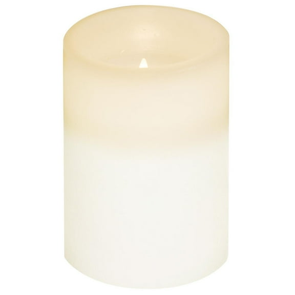 Brite Star 4" Battery Operated Flameless Flickering Wax Pillar Candle