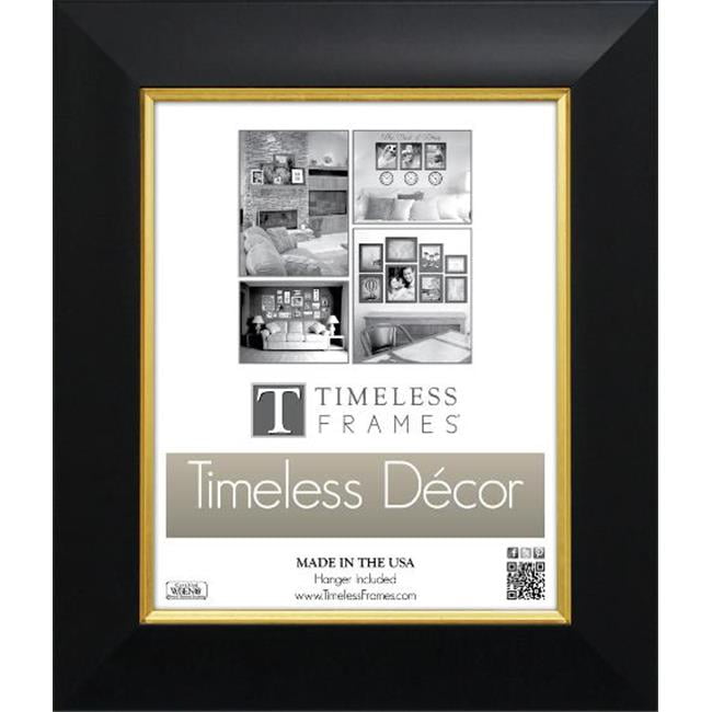 Timeless Frames 78596 Jordan Black Gold Wall Frame, 16 x 20 in
