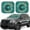 Around The Planet, variant on Naloa Amanita Mushroom 2 Piece Foldable Car Sun Shades, Car Windshield Sunshade, Front Window Sunshade for Car, Truck, SUV - Small