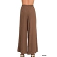 thumbnail image 3 of Zenana Women’s Woven Airflow Elastic Waistband Wide-Leg Loose Fit Pants, 3 of 6