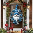 thumbnail image 5 of Christmas Snowman Door Decor Hanging - Festive Fabric Door Cover Holiday Welcome Sign Indoor Outdoor Seasonal Party Decoration(E), 5 of 6
