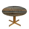 thumbnail image 3 of HAOXIT  Wood Grain Round Tablecloth, Rustic Wooden Texture Circle Table Cloth, Vintage Style Barnwood Table Cover for Kitchen Dining Holiday Farmhouse Indoor Outdoor, Reusable Heat Resistant 38-42, 3 of 8