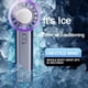 thumbnail image 3 of Ventilador de Mano con Compresor de Hielo, Recargable por USB, Refrigeración Semiconductora, Portátil, Pequeño, Turbo, Aire Acondicionado., 3 of 6
