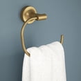 thumbnail image 2 of Vallaes VOI46-BB Anneau Porte-Serviette Rond Ouvert Accessoire de Bain en Or Satiné Moderne, 2 of 5