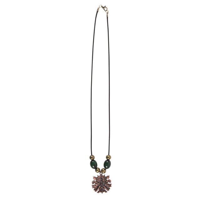 Something Different - Collar y Pendiente Diseño Hombre Verde (Negro, Verde, Dorado)
