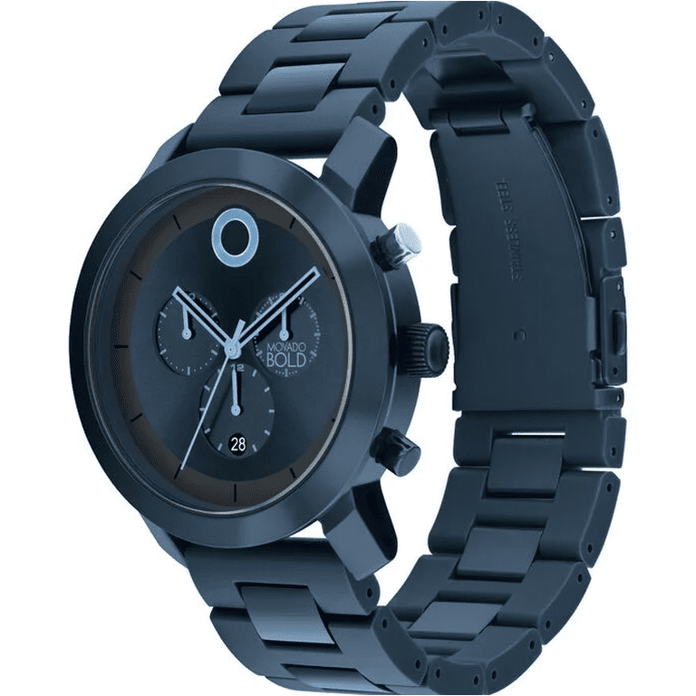 Movado 3601066 Chronograph Dial Blue Stainless/Composite Bracelet