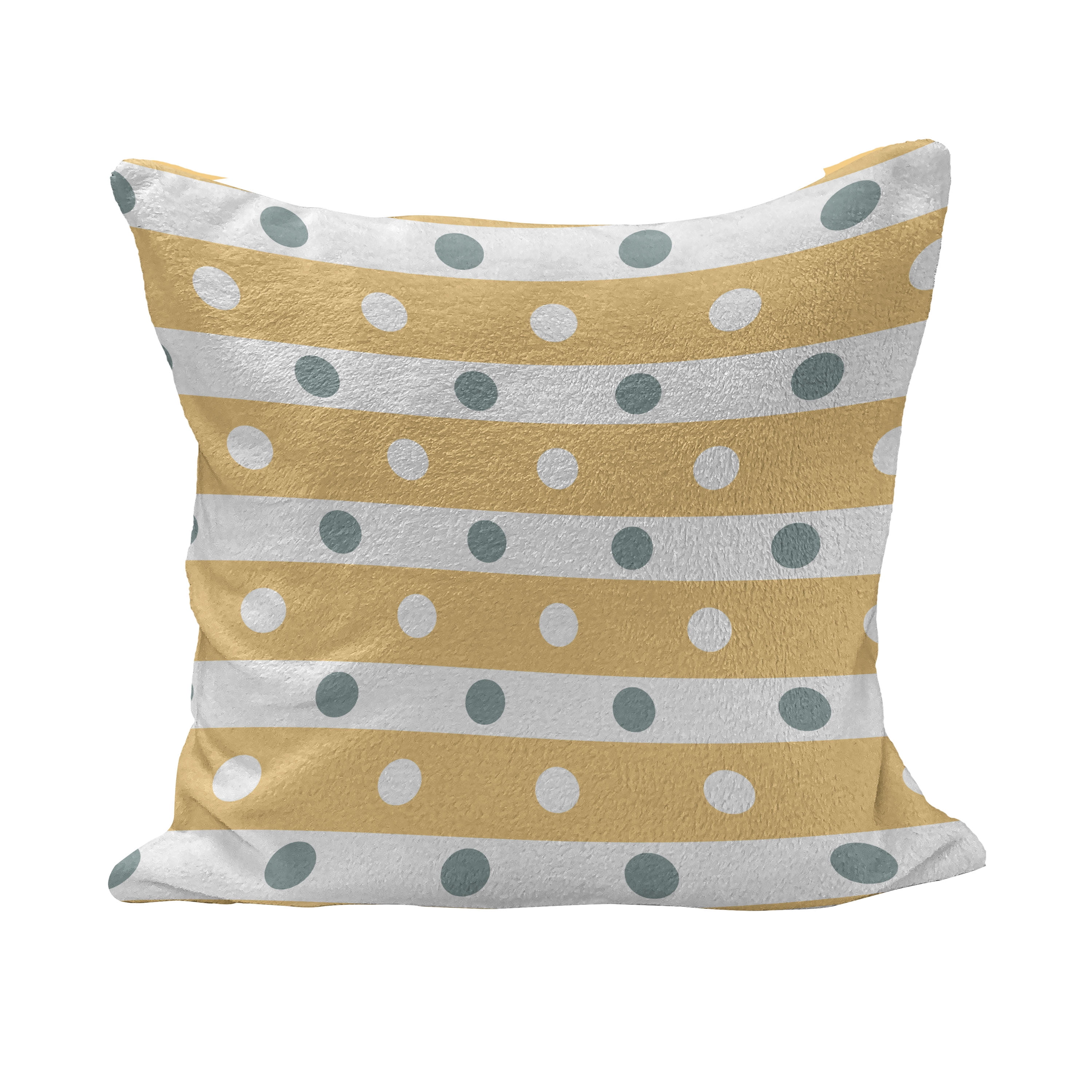 18x18 Design Minds Boutique Polka Dots and Stripes Pattern Throw Pillow Multicolor Slate Gray/White/Black 