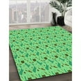 thumbnail image 2 of Ahgly Company Indoor Round Patterned Stoplight Go Green Area Rugs, 8' Round, 2 of 6