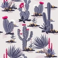 thumbnail image 3 of Purple Cactus Wallpaper Peel-and-Stick - 25"W x 225"H, 3 of 3