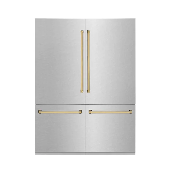 ZLINE KITCHEN AND BATH RBIVZSN60G french door built in refrigerator