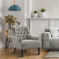 thumbnail image 2 of Pemberly Row Upholstered Accent Chair in Taupe, 2 of 7