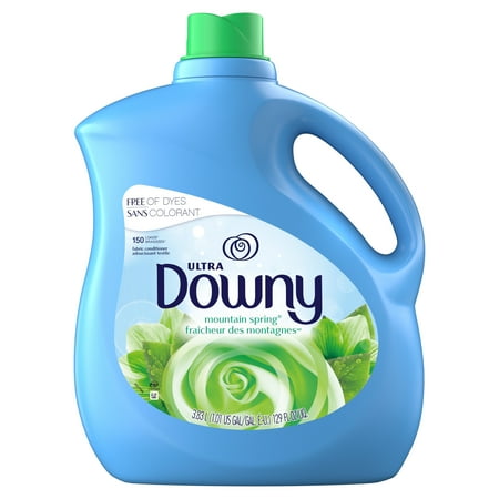 Fabric Softening Sheets - Downy Mountain Spring Liquid Fabric Conditioner (Fabric Softener), 150 Loads 129 fl oz