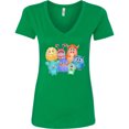 thumbnail image 3 of Inktastic Halloween Monsters Women's V-Neck T-Shirt, 3 of 5