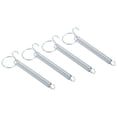 thumbnail image 1 of Unique Bargains Crochet de Porte de Cage 4,5 Pieds, 4 Pcs Crochet à Ressort Élastique en Acier Inoxydable, Argent, 1 of 6