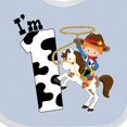 thumbnail image 4 of Inktastic I'm One-cowboy Riding Horse Birthday Boys Baby Bib, 4 of 4