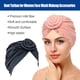 thumbnail image 3 of Qarigey Turban Knot Hijab Hat Donut Cover Solid Stretch Headscarf Caps Loss Bonnet para mujeres Accesorios de maquillaje Gris Type6 NO6, 3 of 6