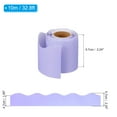 thumbnail image 2 of Uxcell 2.24"x32.8Ft Bulletin Board Border,Scalloped Trim Strips Wall Decor,Light Purple, 2 of 6