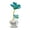 Blue, variant on Wdhugt Lucky Four Leaf Clover Crystal Desk Ornament Countertop Decoration Home Decor Glass 5.71 X 1.97 X 1.97 Inches Green