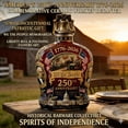 thumbnail image 2 of Esterze 250th Anniversary Commemorative Whiskey Bottle, “We The People” Heritage Glass Decanter Set, Patriotic Collector for Anniversaries & History Lovers, 2 of 10