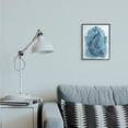 thumbnail image 5 of Stupell Industries Arabesque Peacock Jungle Vines Bird White Blue Watercolor Framed Wall Art Design by Ziwei Li, 11" x 14", Black Framed, 5 of 5