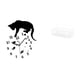 thumbnail image 1 of Organizador De Reloj De Pared Flotante Silencioso Con Diseño De Gato, Con Movimiento Silencioso Y Sin Tictac, Cesta De Almacenamiento Analógica Para Sala De Estar, Cocina, Baño Y Comedor., 1 of 8