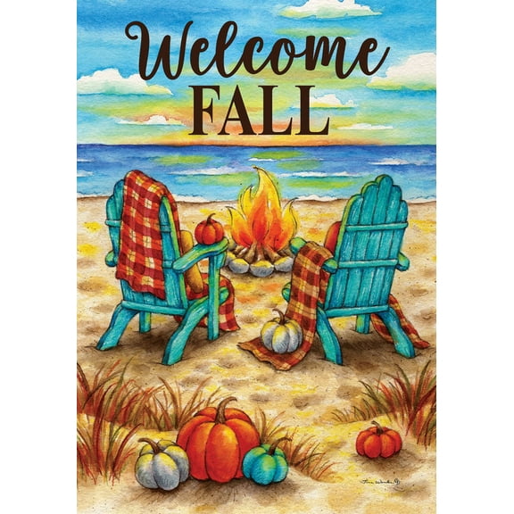 Beach Bonfire 4960 Decorative Flag